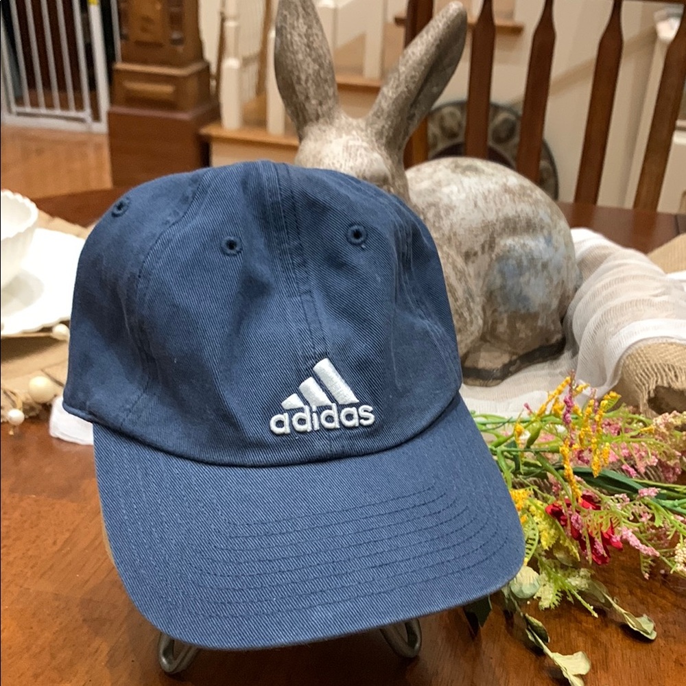 Adidas Blue and White Baseball Cap Classic Design